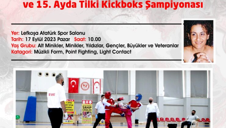 Kickboks Ligi 3. Ayak ve Ayda Tilki Şampiyonası yarın yapılıyor