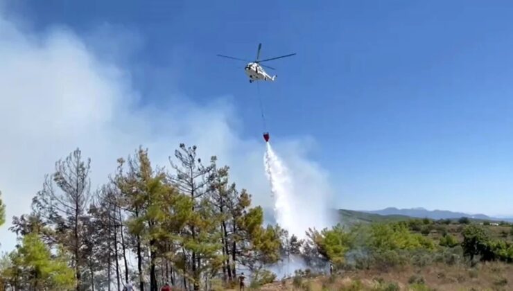 Alanya’da çıkan orman yangını devam ediyor