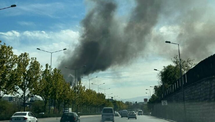 Ankara’da sanayi sitesinde yangın