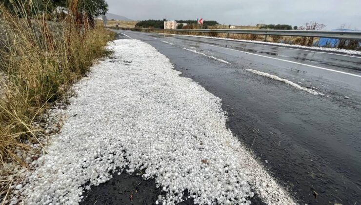 Kars ve Ardahan’da dolu etkili oldu