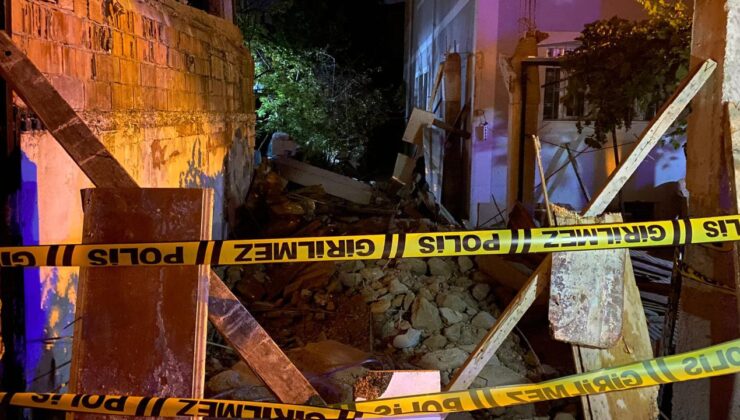 Kahramanmaraş’ta garaj inşaatı çöktü: 2 yaralı