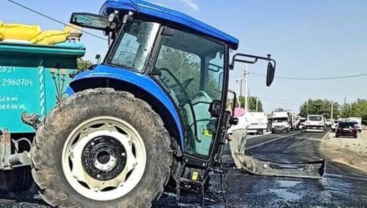Minibüsle traktör kafa kafaya çarpıştı: 4’ü çocuk, 15 yaralı