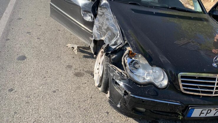 Girne-Lefkoşa anayolunda meydana gelen trafik kazasında bir kişi yaralandı
