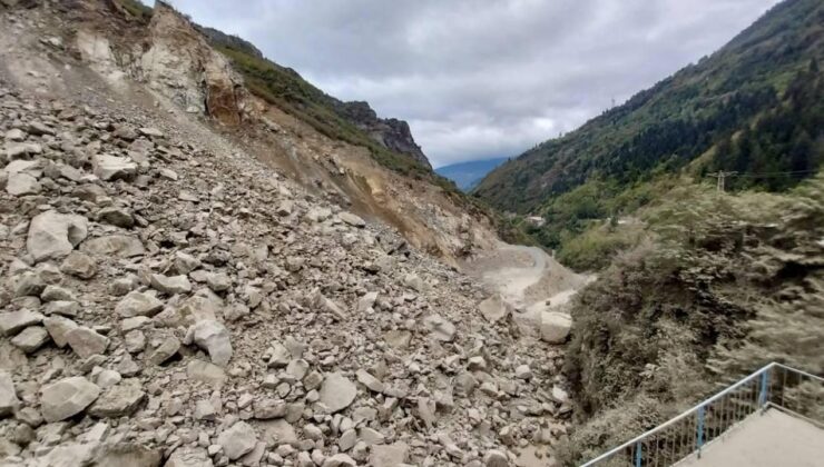 Trabzon’da taş ocağında çökme meydana geldi