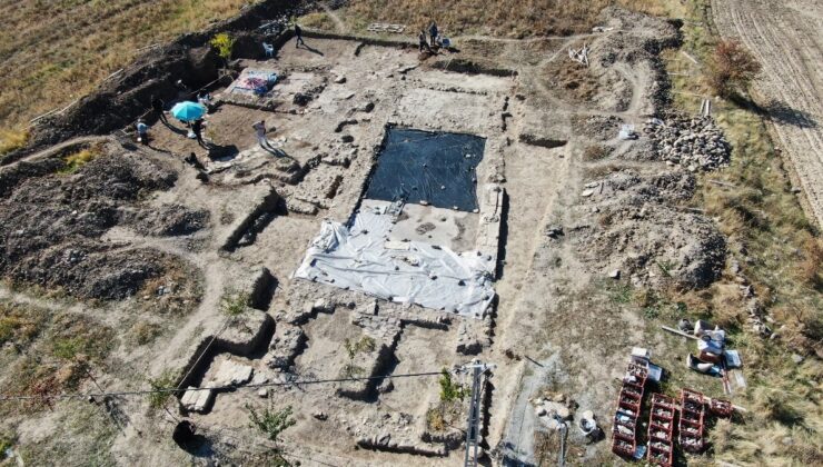 Elazığ’da fidan dikmek için tarlasını kazan adam Roma döneminden kalma 84 m2’lik taban mozaiği keşfetti