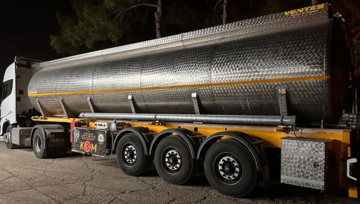 Adana’da 63 ton 920 litre kaçak akaryakıt ele geçirildi