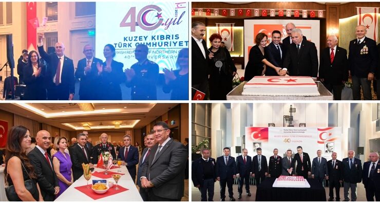 KKTC’nin 40. Kuruluş yıl dönümü nedeniyle,Ankara, İstanbul, İzmir, Mersin, Antalya, Gaziantep ve Trabzon’da resepsiyon ve etkinlikler düzenlendi