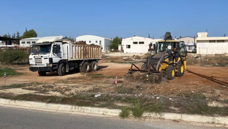 İskele Esnaf ve Zanaatkarlar Birliği, Sanayi Sitesi’nde temizlik çalışmalarına başladı