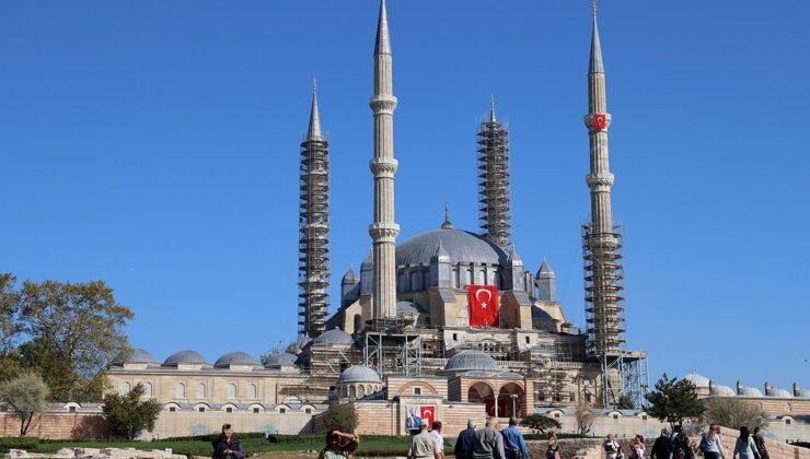 Selimiye Camii’nde restorasyon çalışmaları sürüyor