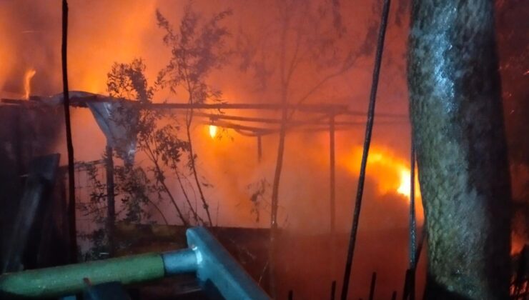 Beykoz’da marangoz atölyesinde yangın