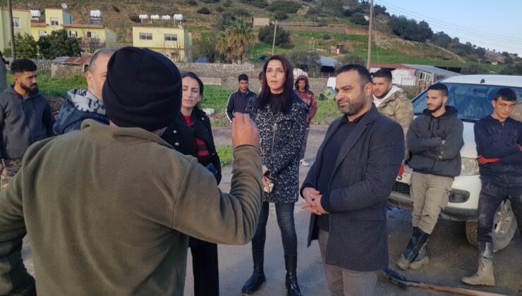 CTP Girne İlçesi’nden bir heyet geçtiğimiz gün yağan şiddetli yağmurda büyük hasara uğrayan Geçitköy ve Güzelyalı bölgelerini ziyaret etti