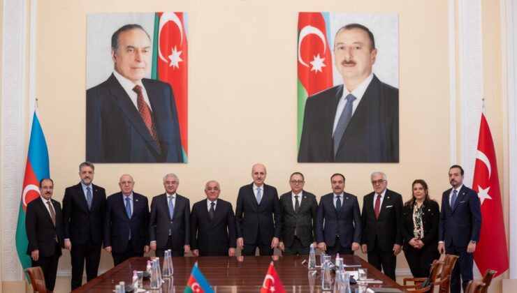TBMM Başkanı Kurtulmuş Azerbaycan Başbakanı Asadov ile görüştü