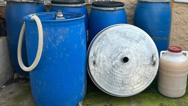 Adana’da sahte içki operasyonu: 512 litre ele geçirildi