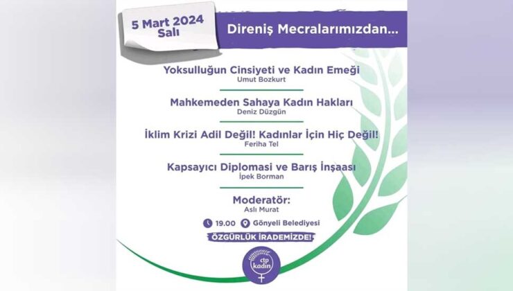 CTP Kadın Örgütü, yarın “Direniş Mecralarımızdan…” konferansı düzenleyecek