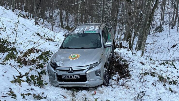 Bursa’da kamyonet şarampole yuvarlandı: 5 yaralı