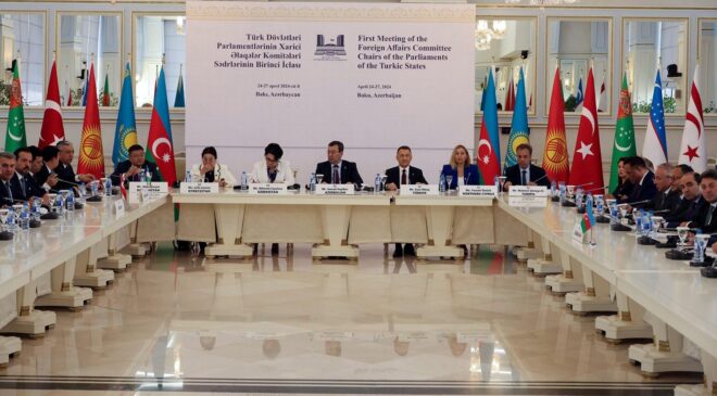 Öztürk, Türk Devletleri Parlamentoları Dışişleri Komisyonları Başkanları  Toplantısı’nda konuştu