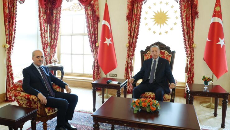 Cumhurbaşkanı Erdoğan, TBMM Başkanı Kurtulmuş’u kabul etti