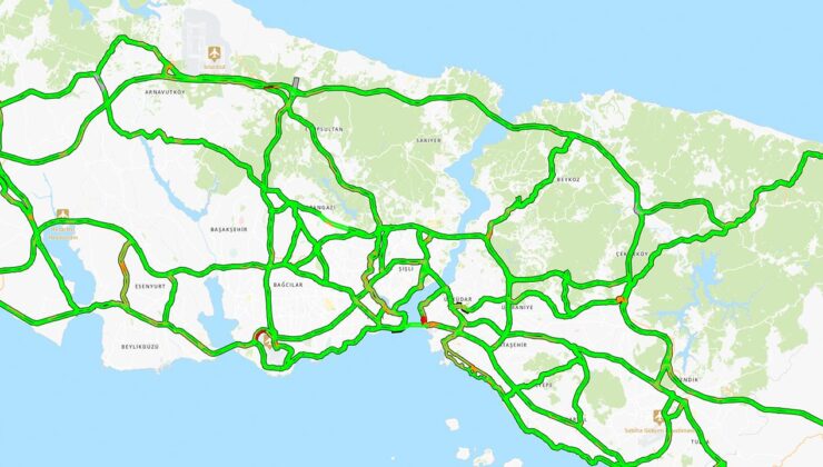 İstanbul trafiği ‘bayram’ etti