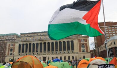 Columbia Üniversitesi’ndeki mezuniyet töreninde İsrail protesto edildi