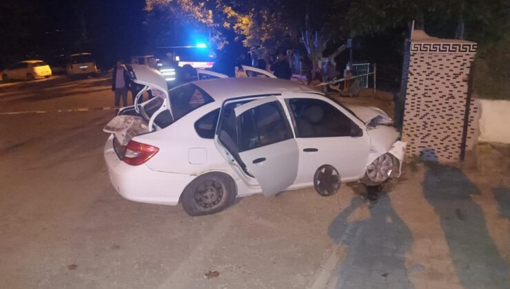 Tokat’ta otomobil duvara çarptı: 1 ölü, 3 yaralı