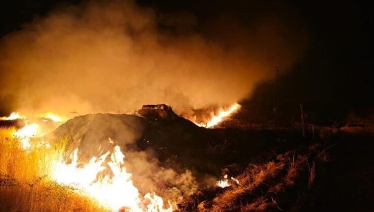 Şırnak’ta çıkan anız yangını tarım arazisine sıçradı: 7 köy etkilendi