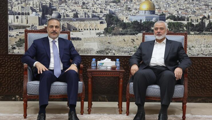 Bakan Fidan, Hamas Siyasi Büro Başkanı Heniyye ile görüştü