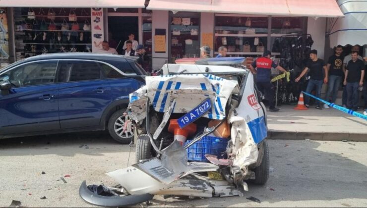 Çorum’da zincirleme kaza:  2’si polis, 3 kişi yaralandı