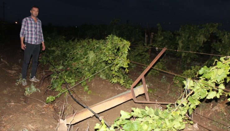 Manisa’da sağanak ve dolu: Tarım arazileri zarar gördü