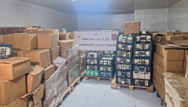 Ankara’da 300 ton sahte gıda maddesi ele geçirildi
