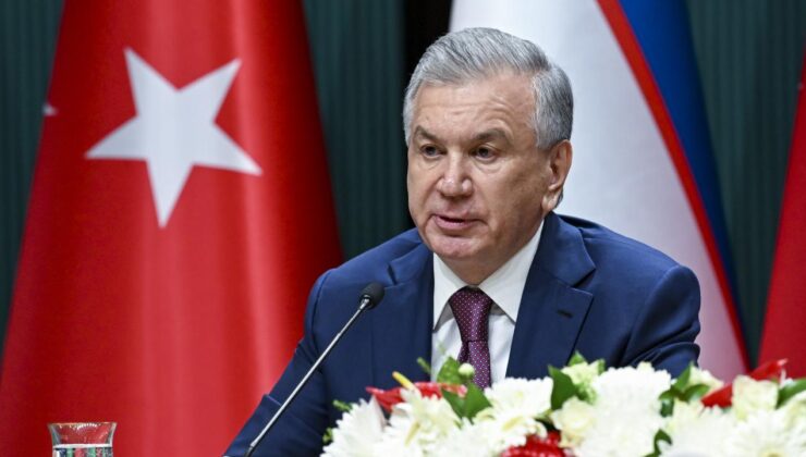 Özbekistan Cumhurbaşkanı Mirziyoyev’e Devlet Nişanı tevcih edildi