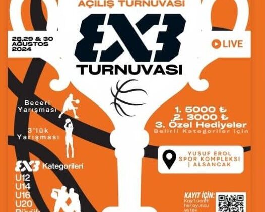 Alsancak’ta 3 x 3 Turnuvası