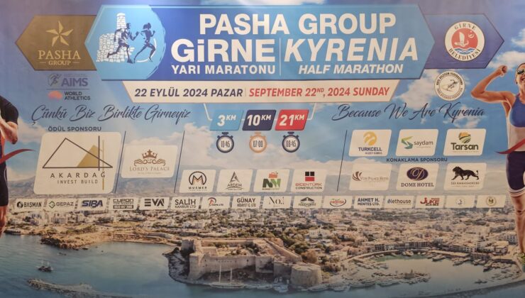 Pazar günü yapılacak “Pasha Group Girne Yarı Maratonu” için kayıtlar devam ediyor