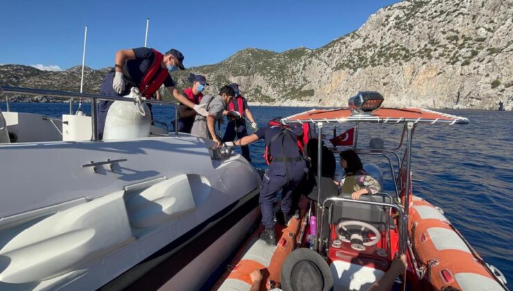 Muğla açıklarında 38 düzensiz göçmen kurtarıldı