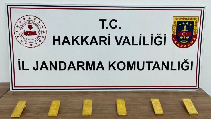 Hakkari’de kaçak altın operasyonu: 6 kilogram külçe ele geçirildi