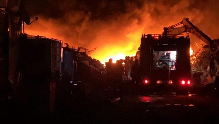 Bursa’da geri dönüşüm tesisinde yangın