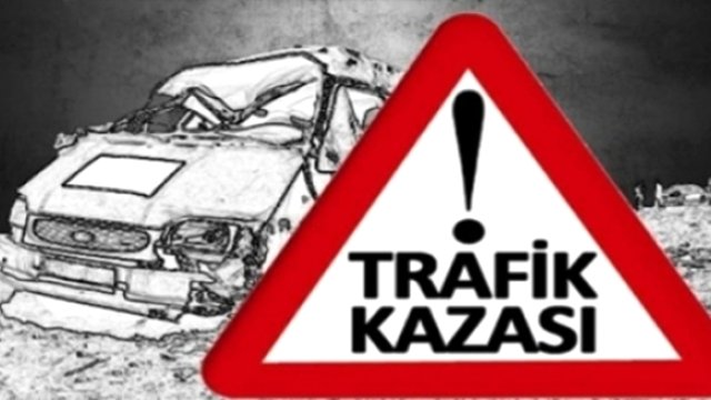 Lefkoşa-Güzelyurt ana yolunda trafik kazası.1 hafif yaralı