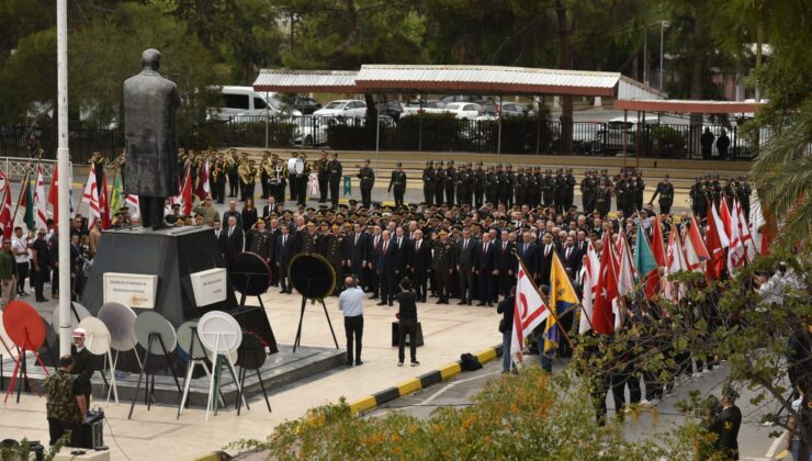 Türkiye Cumhuriyeti’nin kurucusu Atatürk, ölümünün 86’ncı yılında KKTC’de törenlerle anılıyor