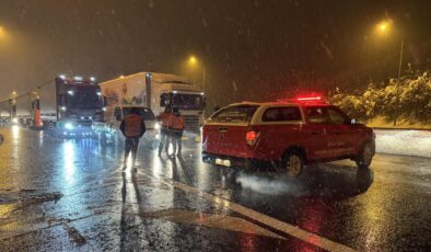 Bolu Dağı Tüneli çıkışında kazalar trafiği aksattı