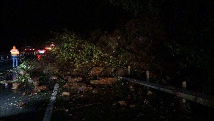 Rize’de heyelan: Karadeniz Sahil Yolu tek yönlü ulaşıma kapandı