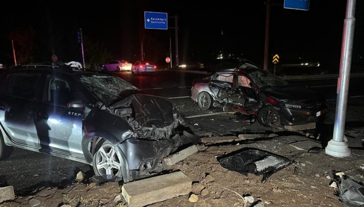 Şanlıurfa’da iki otomobil çarpıştı: 1 ölü, 6 yaralı