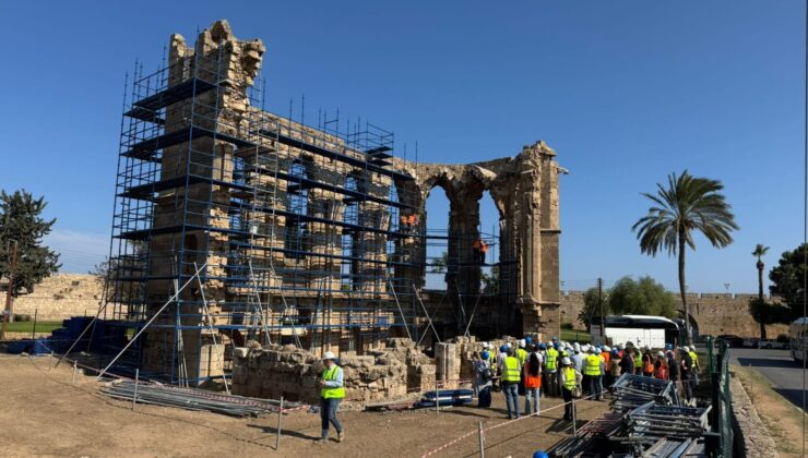 KKTC ve Güney Kıbrıs’tan mühendis ve mimar odaları Gazimağusa’da teknik gezi düzenledi