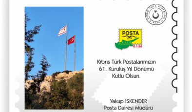 Kıbrıs Türk Postaları 61. yılını kutluyor