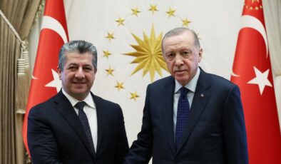 Cumhurbaşkanı Erdoğan, IKBY Başbakanı Barzani’yi kabul etti