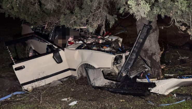 Balıkesir’de şarampole devrilen otomobilin sürücüsü hayatını kaybetti