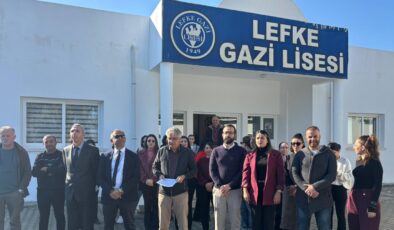 Lefke Gazi Lisesi Okul Aile Birliği, deprem güvenliği konusunda önlem alınmasını istedi