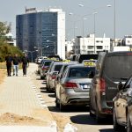 Taksiciler eylemlerini Meclis önüne taşıdı