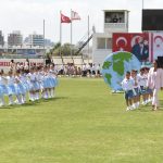 İskele'de 23 Nisan coşkusu... Cumhuriyet Stadyumu'nda gösteriler sunuldu