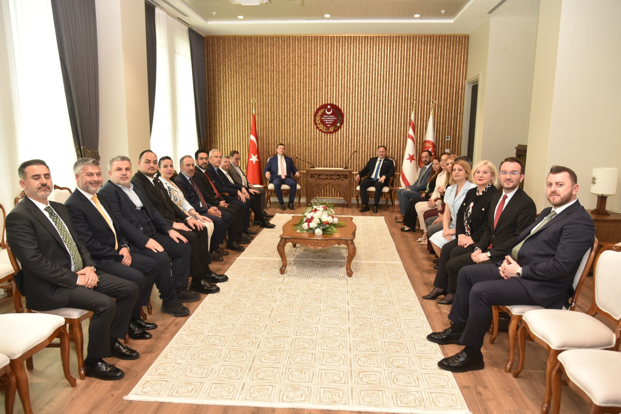 Öztürkler, DEİK Türkiye-KKTC İş Konseyi Başkanı ve beraberindeki heyeti kabul etti